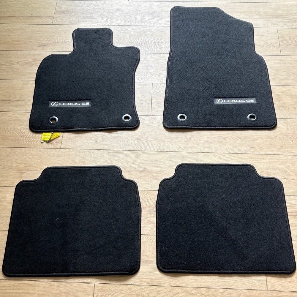 2019-2025 Lexus ES350 ES250 ES300h OEM Floor Mats Carpet Set 4PC Black Pristine